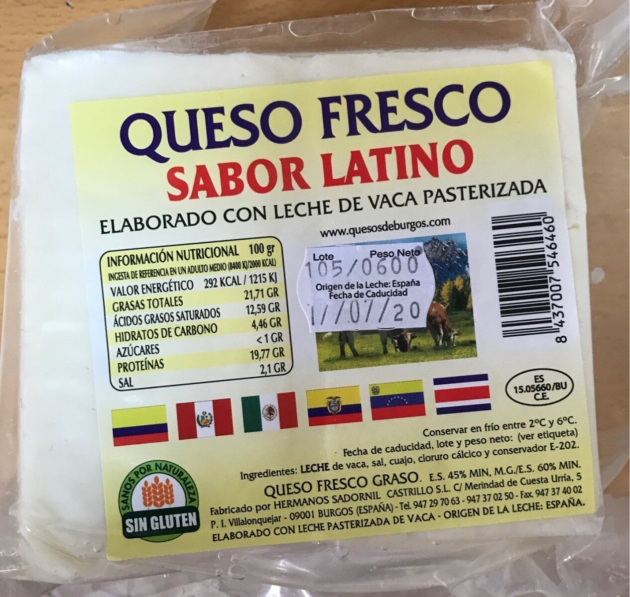 Queso fresco sabor latino - Producte - es