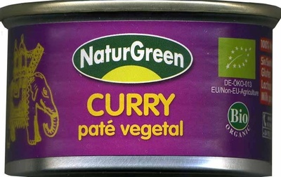 Paté vegetal ecológico "NaturGreen" Curry - Product - es