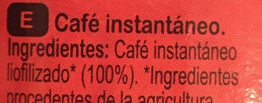 Biocoffee café soluble instantáneo tarro - Ingrediënten - es