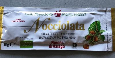 Rigoni di Asiago Nocciolata Bianca Organic Hazelnut Spread, 9.52 oz, Cocoa  Free