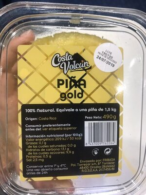 Piña Gold - Rodajas - Ingredients - es