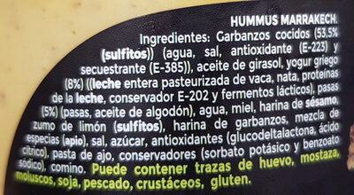 Hummus Marrakech - Ingredients - es