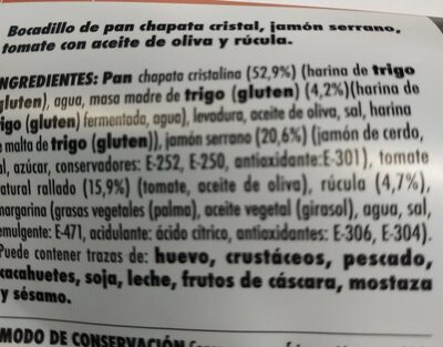 Diquesí. Cristal Serrano - Nutrition facts - es