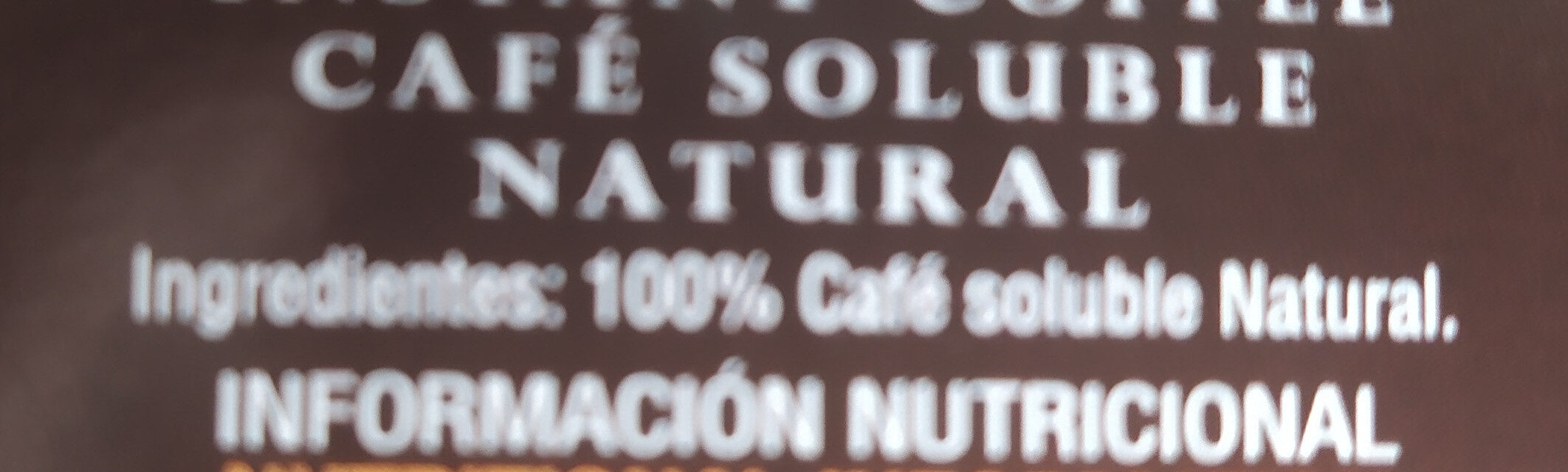 Café soluble natural Diario - Osagaiak - es