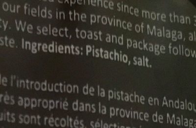 Pistachos Sélection - Ingredients - fr