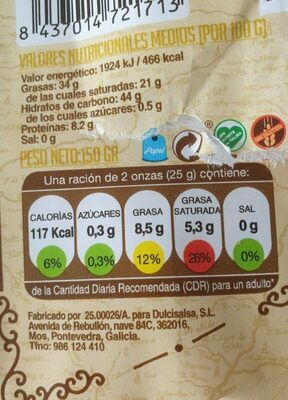 Chocolate de cobertura 60% cacao - Nutrition facts - es