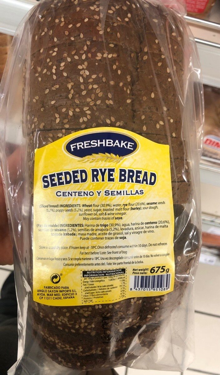 Seeded Rye Bread - Product - es