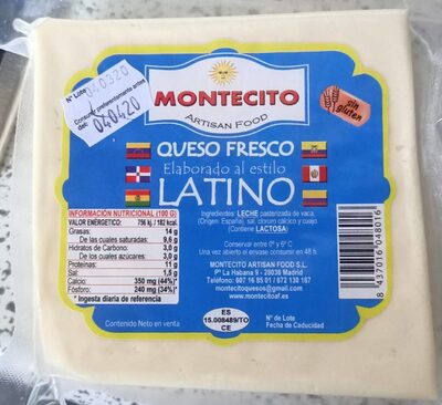 Queso fresco latino - Product - es