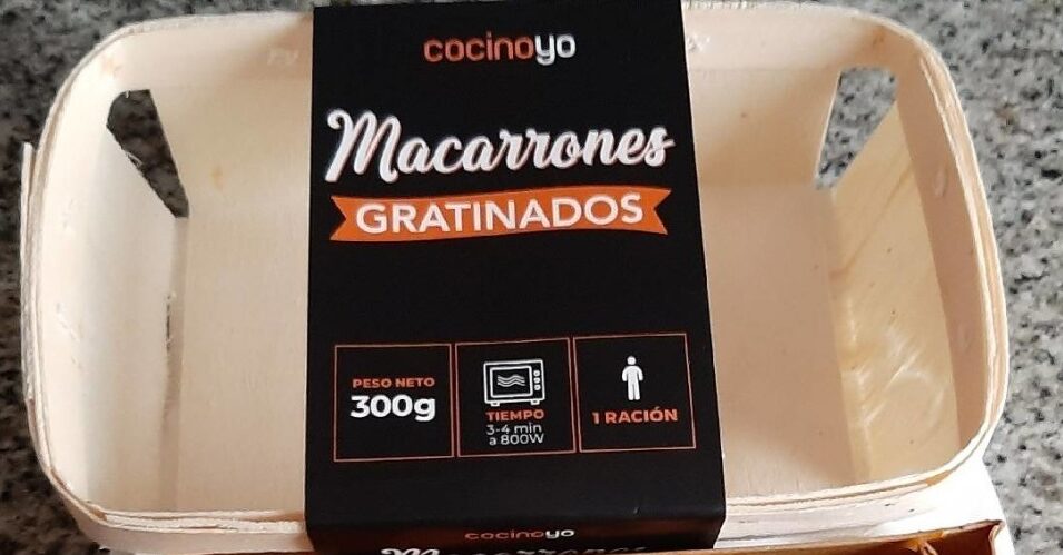 Macarrones gratinados - Produit - es