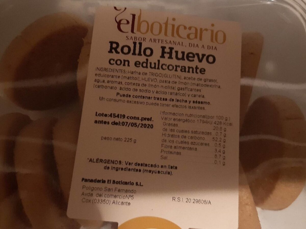 Rollo Huevo con edulcorante - Product - es