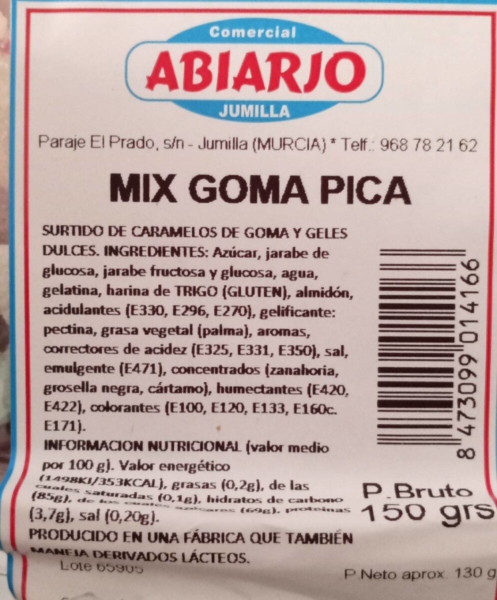 Mix goma - Product - es