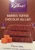 Barres toffe chocolat au lait - Product
