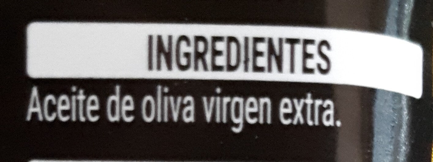 Aceite de oliva virgen extra - Ingredienser - es