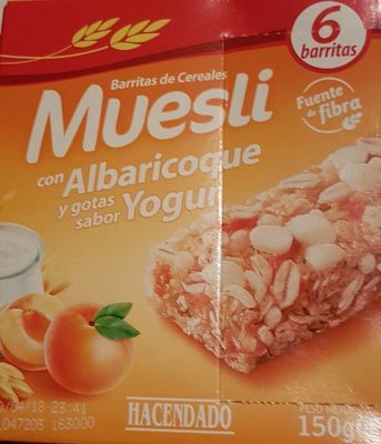 Barre muesli abricot & yaourt - Produit