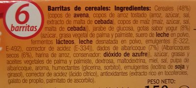 Barre muesli abricot & yaourt - Ingredients - es