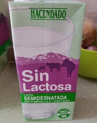 Leche semidestanada sin lactosa - Producto