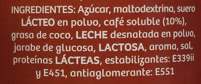 Cappuccino caramelo - Ingredients - es