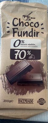 Choco fundir 0% azúcares añadidos 70% cacao - Producte - es