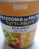 Macedonia de frutas en almíbar - Product