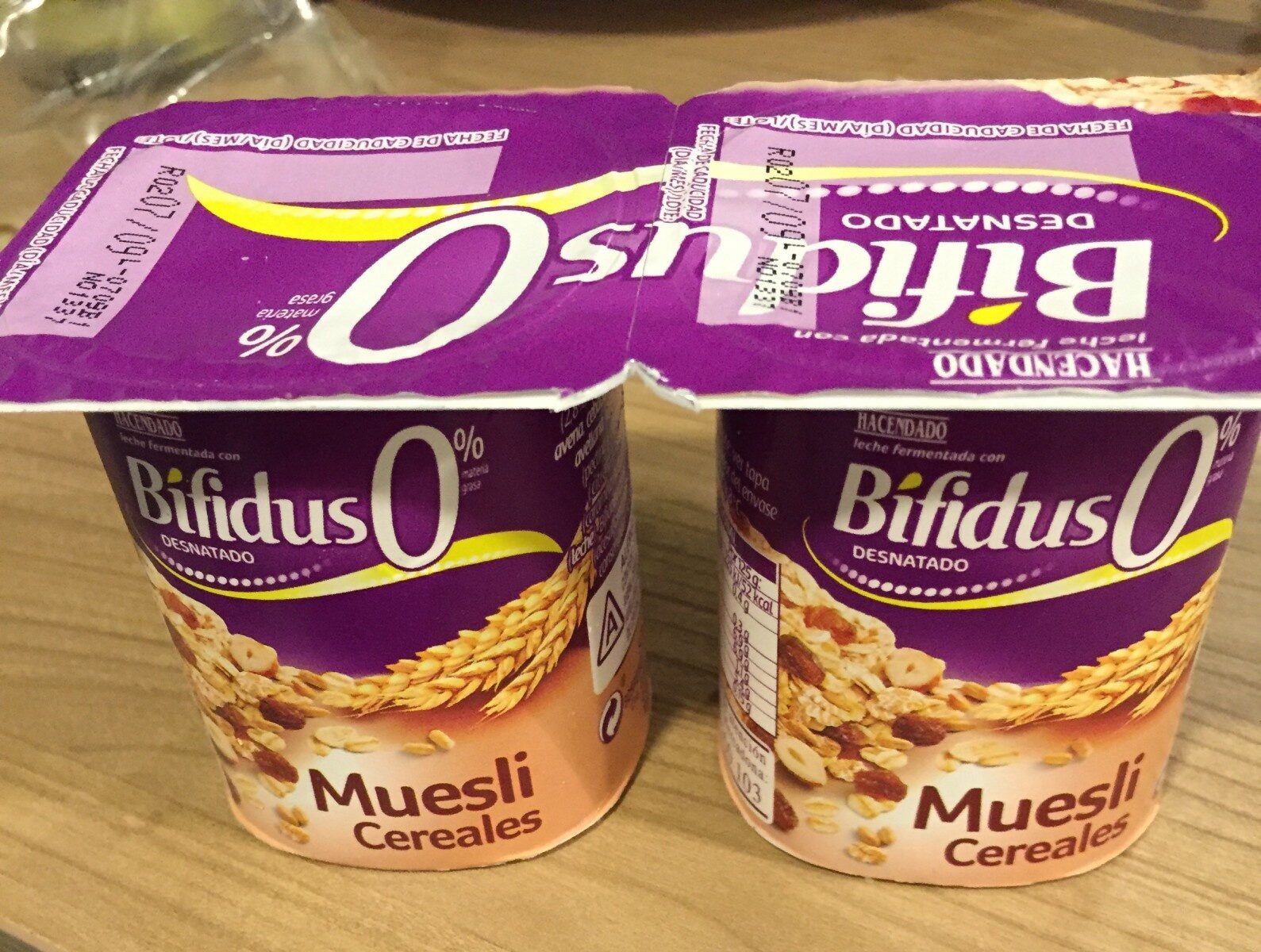 Bifidus 0% muesli cereales - Producto