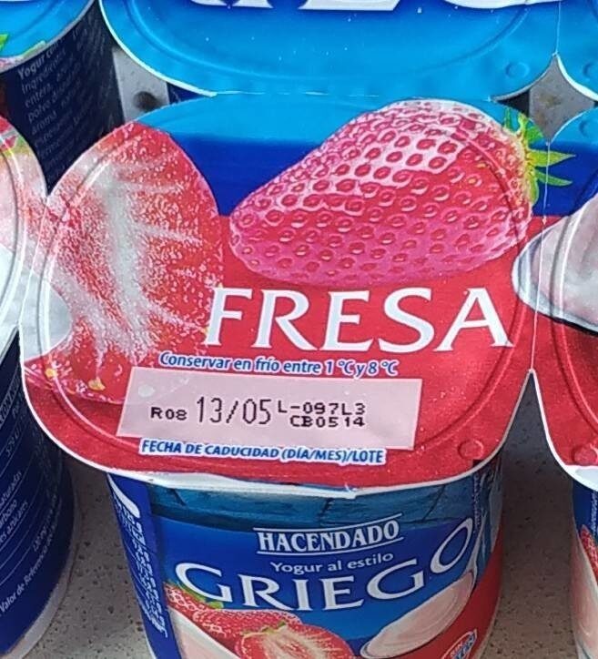 Yogur griego fresa - نتاج - es