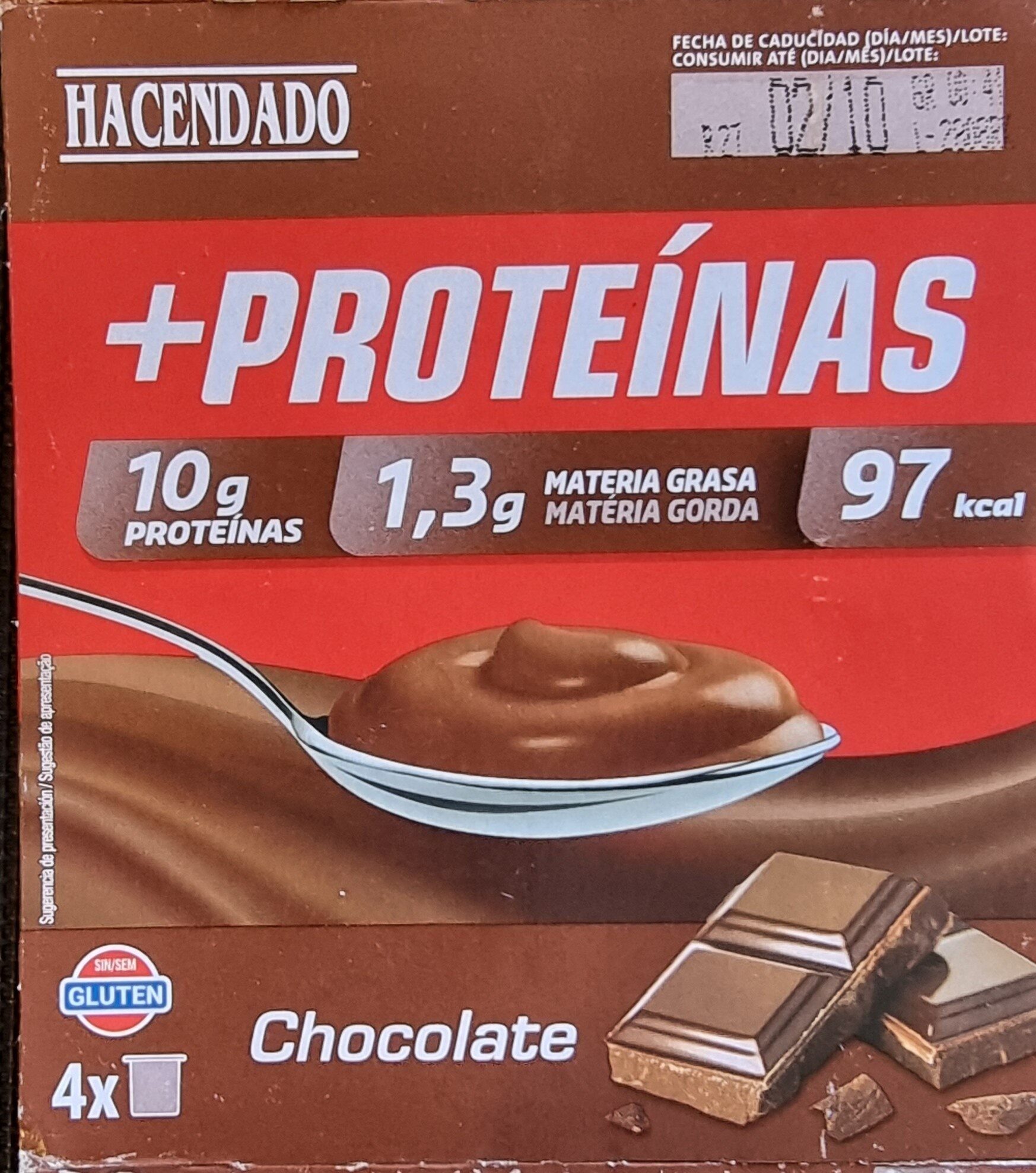 Postre lácteo +Proteínas chocolate 1,3 g m.g 10 g proteínas - Produto