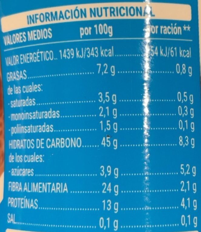Cacao soluble 0% azúcares - Informació nutricional - es