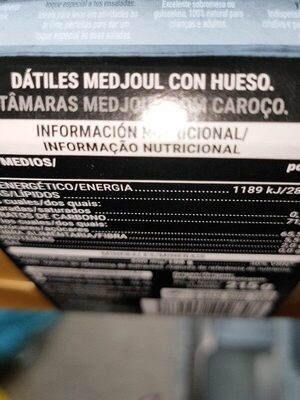 Dátiles medjoul con hueso - Ingredients - es