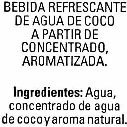 Agua de coco - Ingredientes