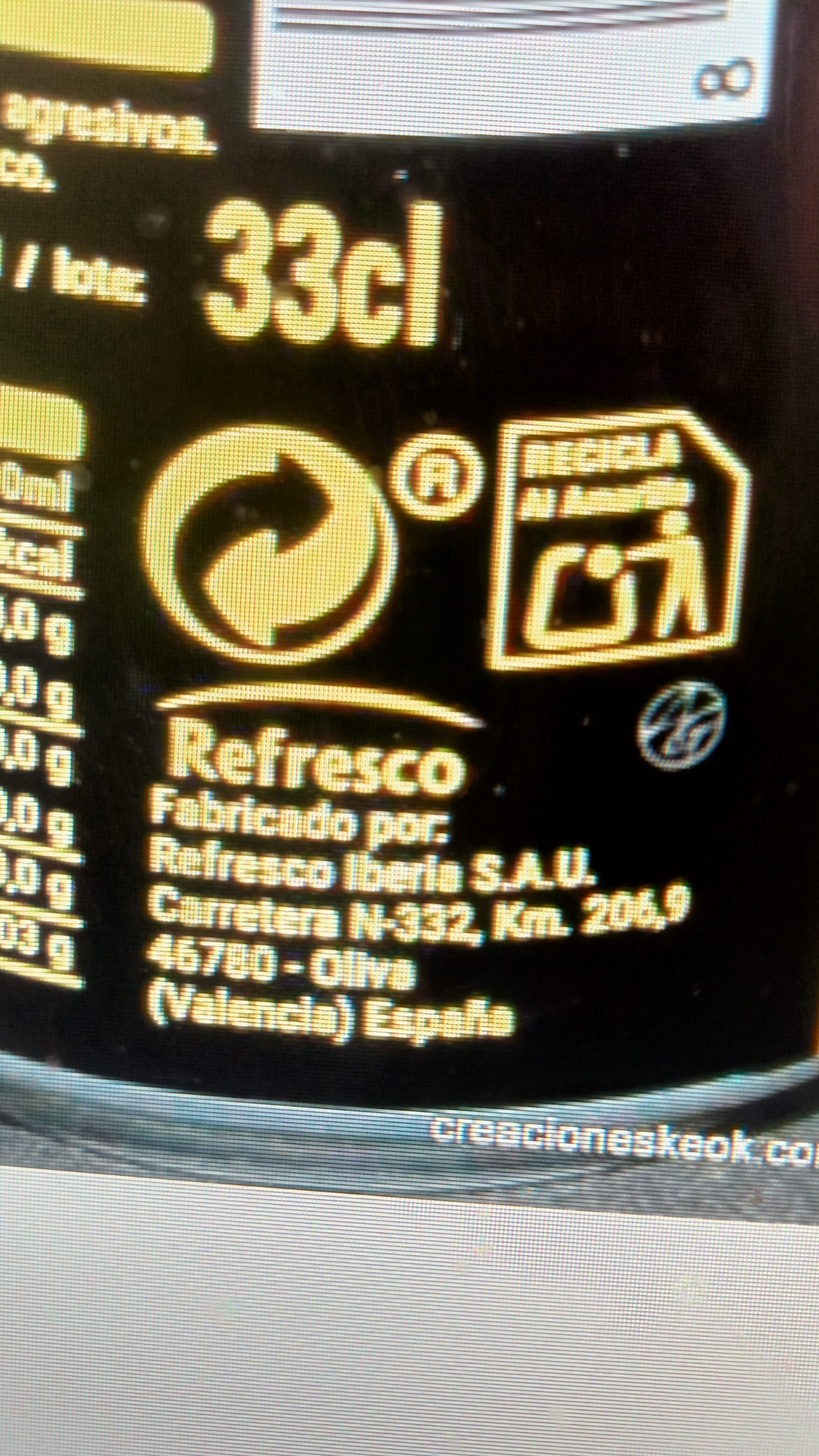 Fresh gas limón zero azúcar - Recycling instructions and/or packaging information - es