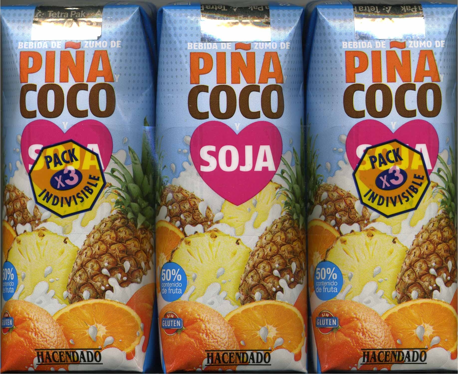 Piña coco soja - Producto