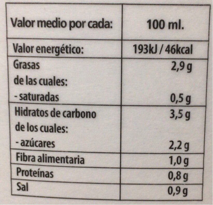 Gazpacho Andaluz - Nutrition facts - es