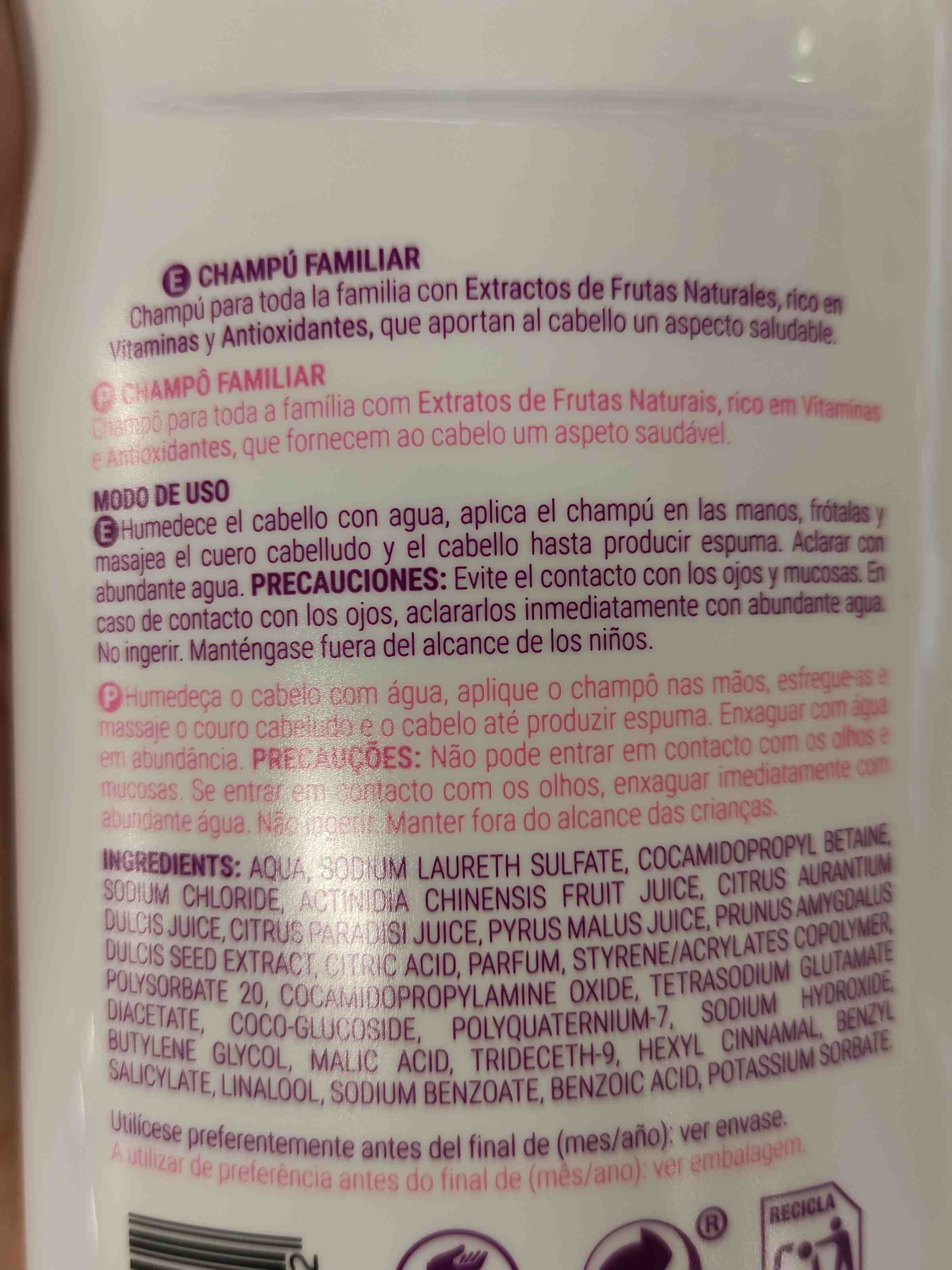 Shampoo - Ingredients - en