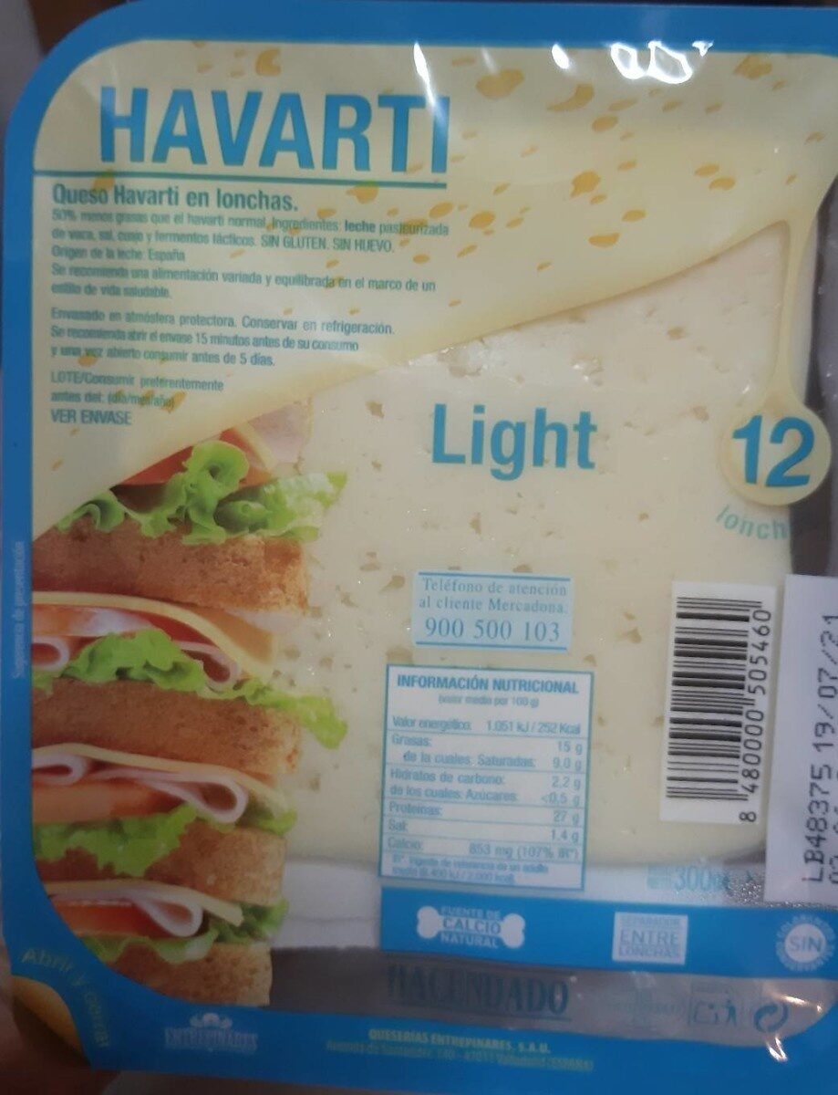 Havarti light - Prodotto - es