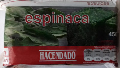 Espinacas - Producte