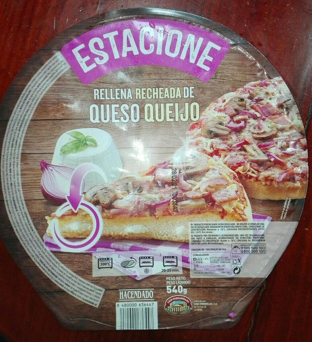 Pizza Estacione Rellena de Queso - Producte - es