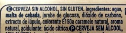 0,0 gluten free - Ingredients - es