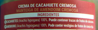 Crema de cacahuete 100% - Ingredientes