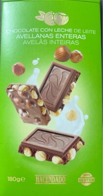 Chocolate con Leche Avellanas Enteras - Producte - es
