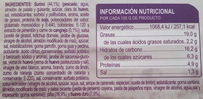 Ensaladilla Cangrejo - Ingredients - es