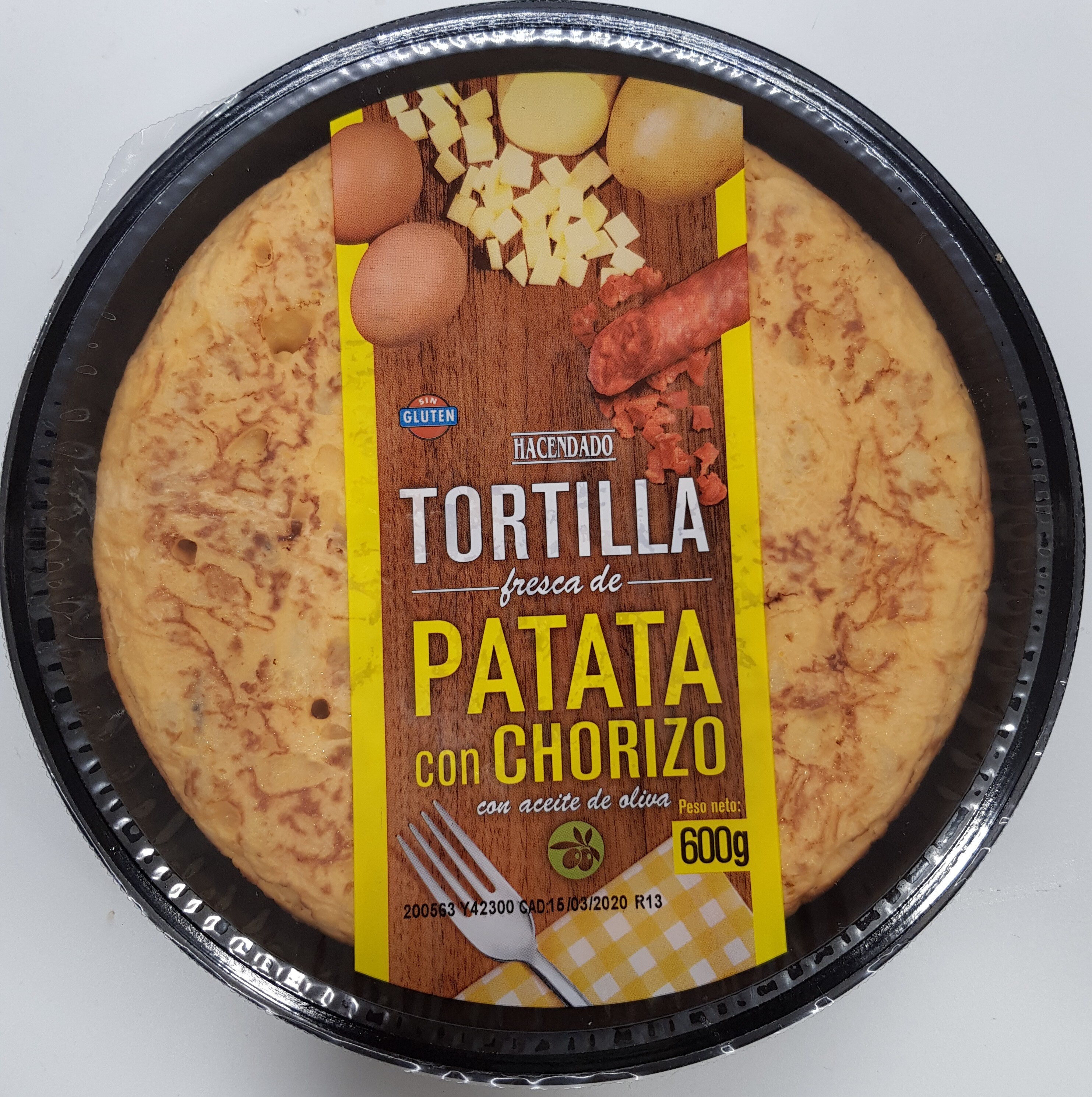 Tortilla Patata con chorizo - Producto