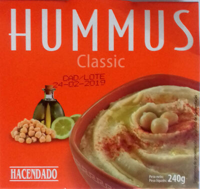 Hummus de garbanzos receta clásica - Producto