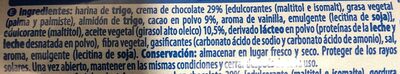 Galleta rellena de crema de chocolate - Ingredients - es