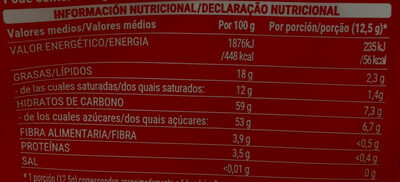 Cherries licor - Informació nutricional - es