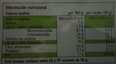 Galletas maría integrales - Nutrition facts - es