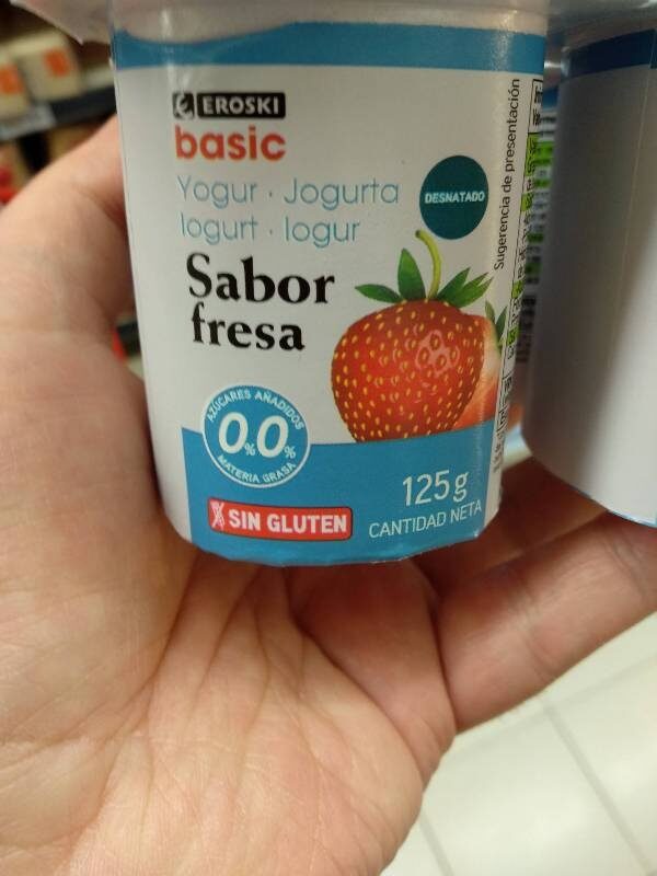 Yogur sabor fresa 0% - Producto
