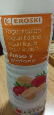 Yogur líquido fresa y platano - Producte - es