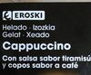 Helado cappuccino con salsa sabor tiramisú y copos sabor café - Producte