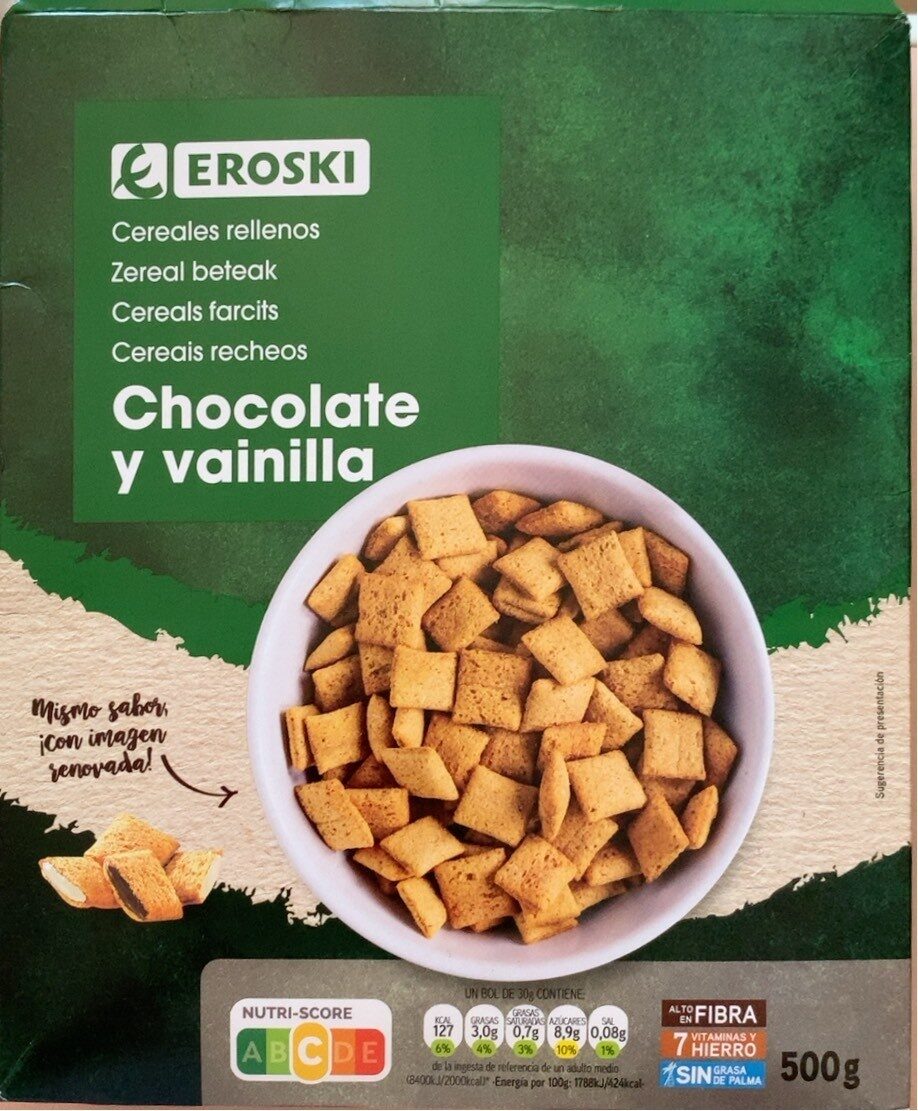 Cereales rellenos chocolate y vanilla - Produktua - es