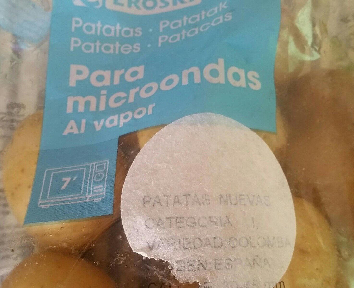 Patatas para el microondas al vapor - Produktua - es